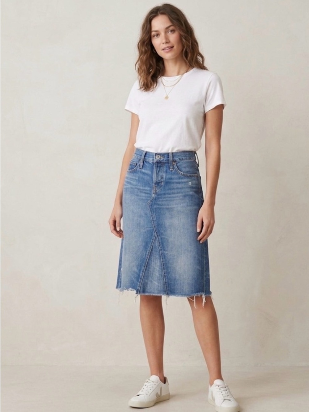 Y2K Gap 1969 Denim Skirt 100% Cotton Midi
